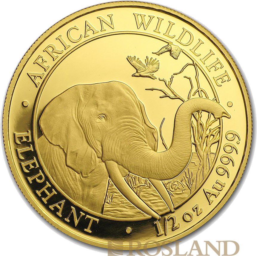 1,91 Unzen 6 Goldmünzen Somalia Elefant 2018 First Struck Set (Box, Zertifikat)