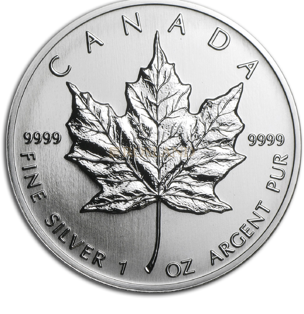 1 Unze Silbermünze Kanada Maple Leaf 1993