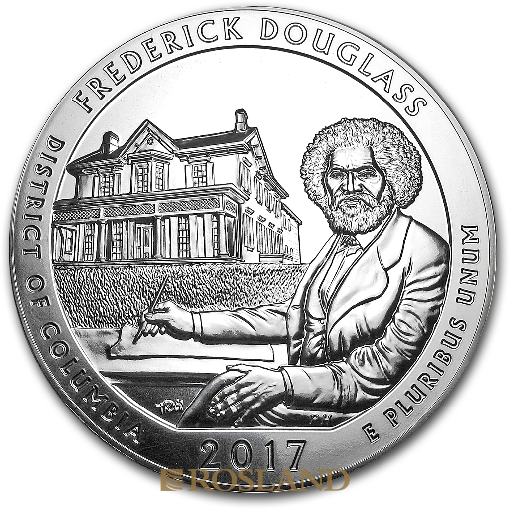 5 Unzen Silbermünze ATB Frederick Douglass National Historic Site 2017