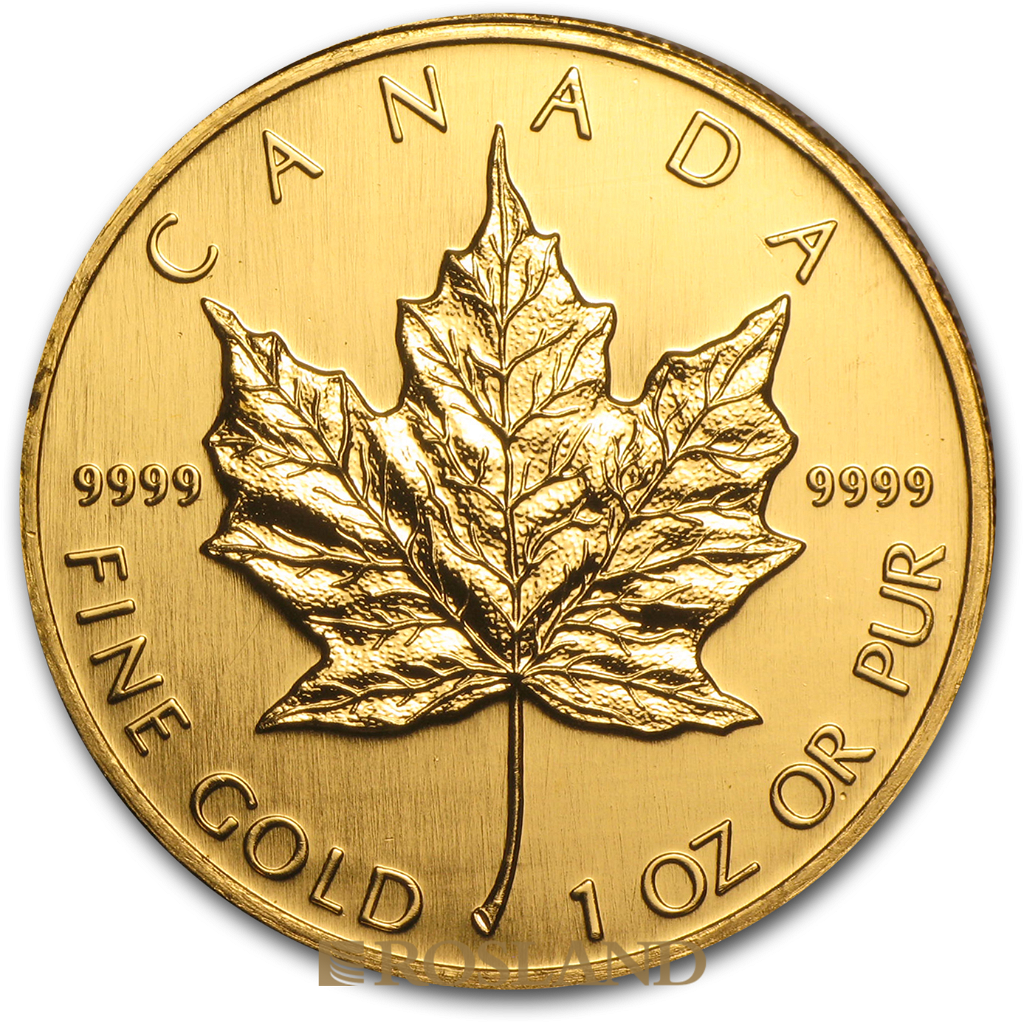 1 Unze Goldmünze Kanada Maple Leaf 1995