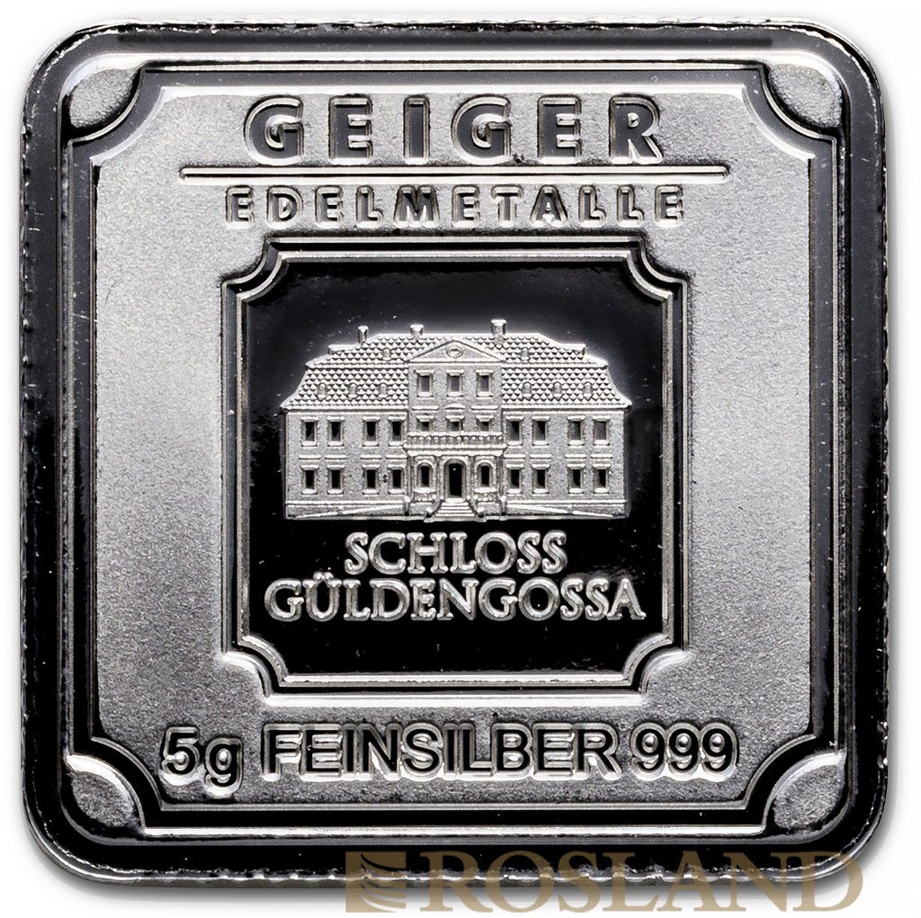 5 Gramm Silberbarren Geiger Edelmetalle Square Series