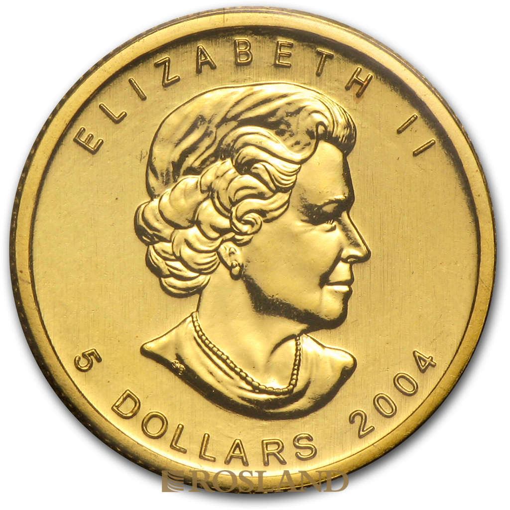 1/10 Unze Goldmünze Kanada Maple Leaf 2004