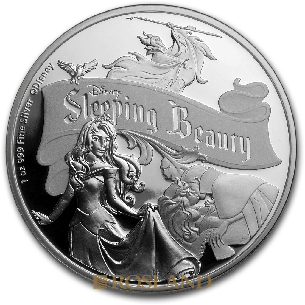 1 Unze Silbermünze Disney® Die Schöne und das Biest 60 Jahre 2019 PP (Box, Zertifikat)