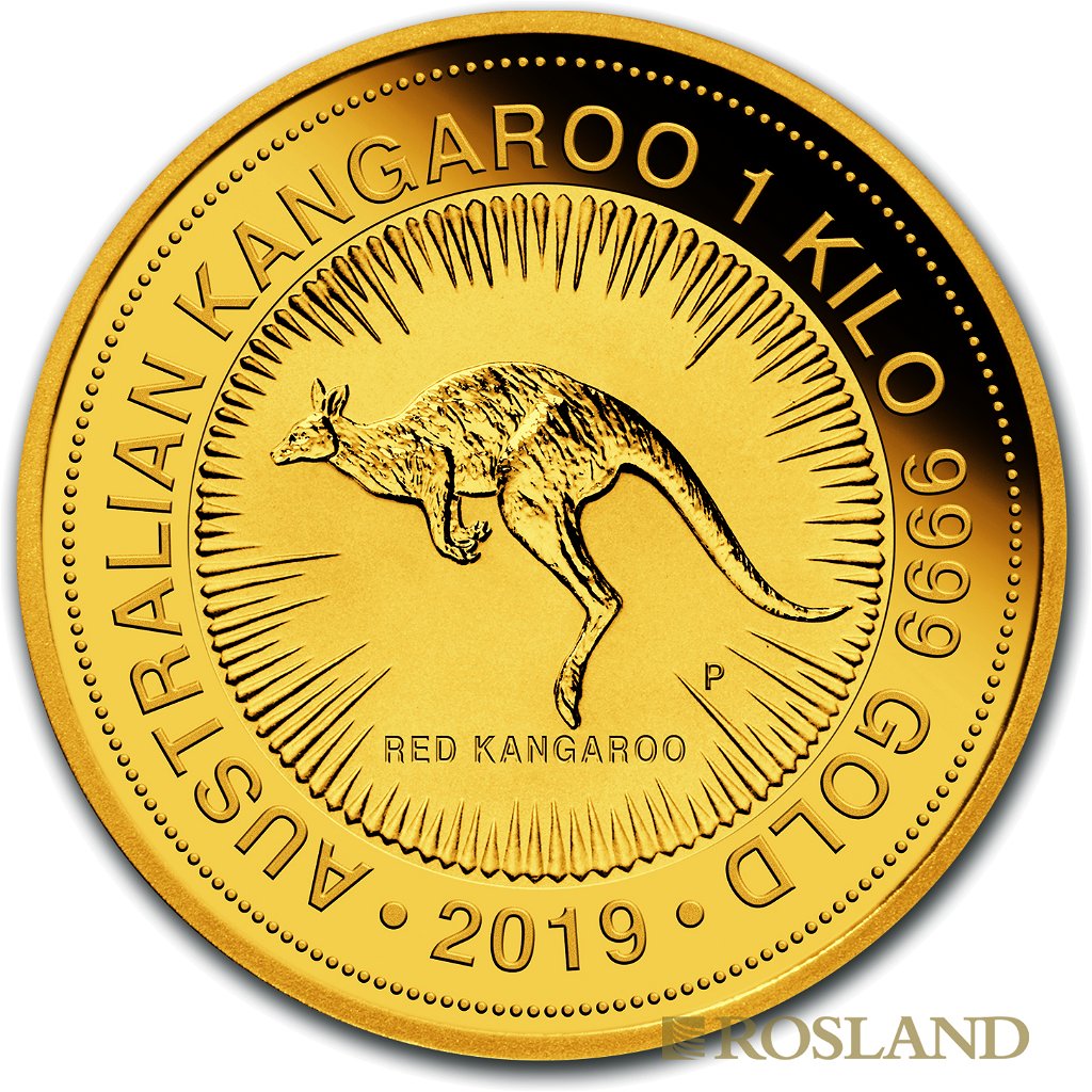 1 Kilogramm Goldmünze Australien Känguru 2019