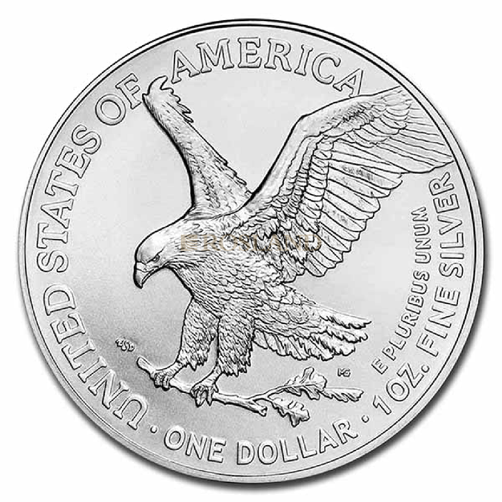 1 Unze Silbermünze American Eagle 2021 Type 2 Weihnachten Motiv 2 (Blister)