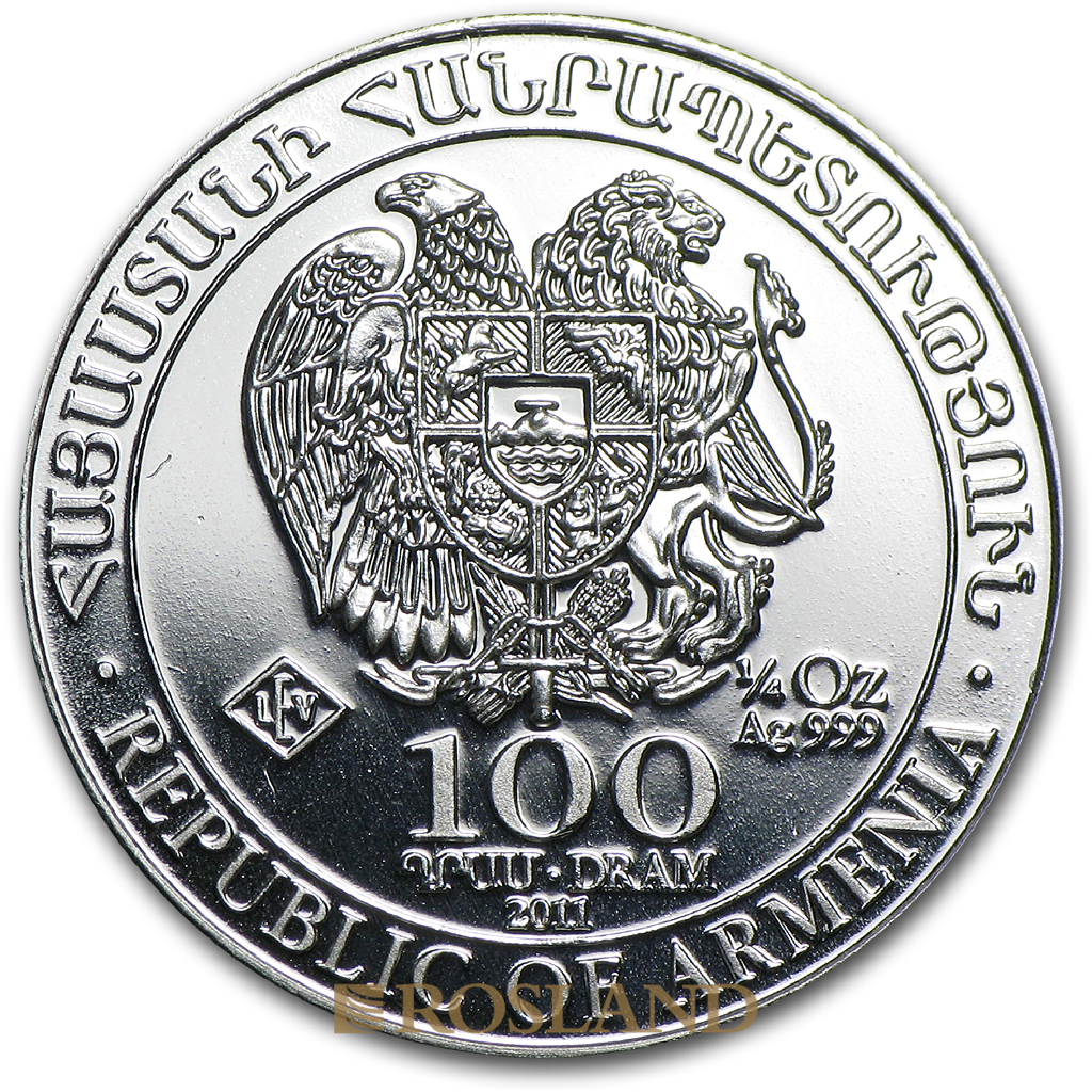 1/4 Unze Silbermünze Armenien Arche Noah 2011