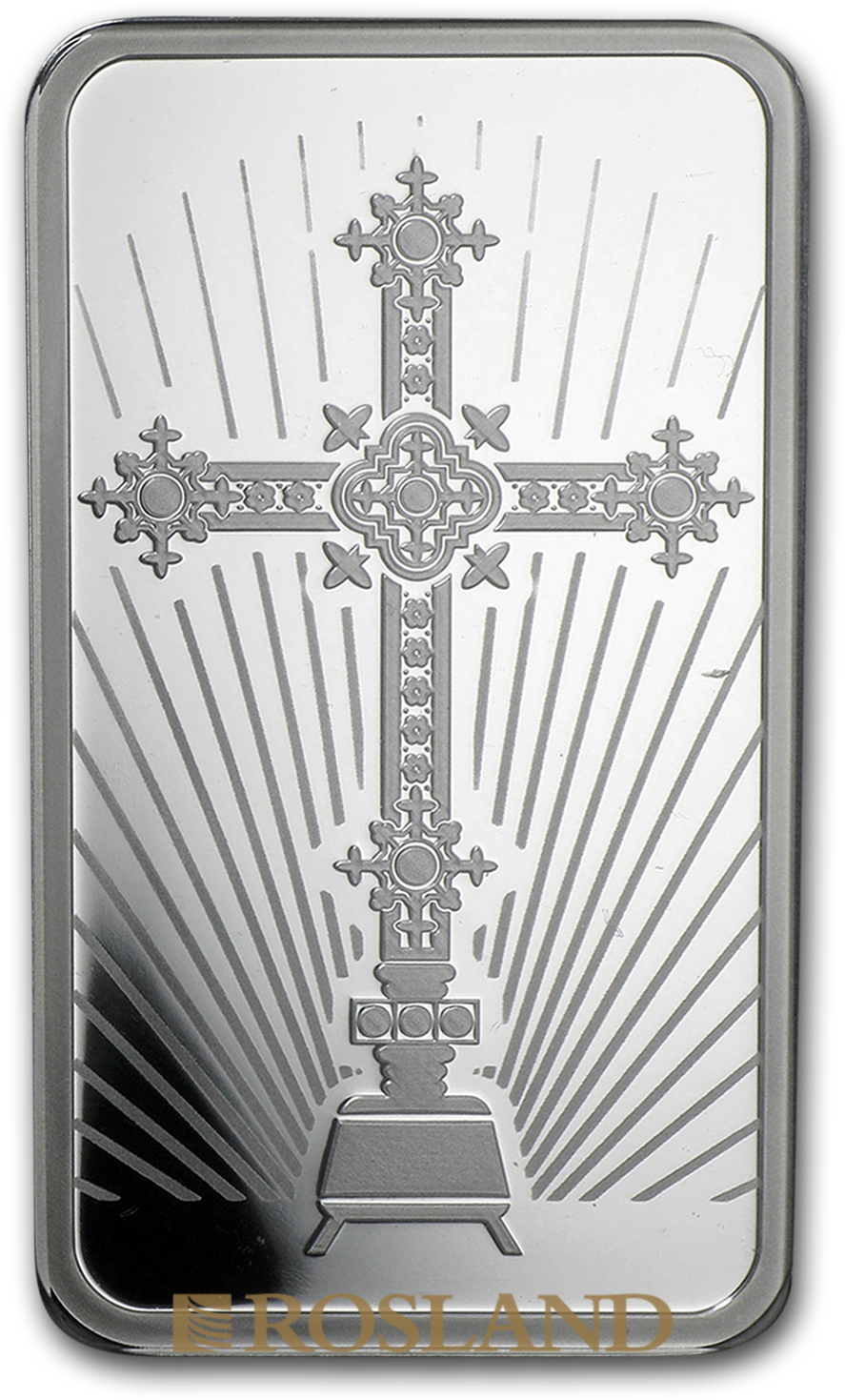1 Unze Silberbarren PAMP Religion - Römisches Kreuz
