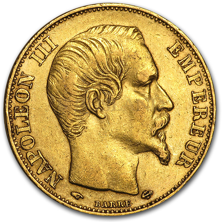 0.186 Unze Goldmünze Vrenelli 1852-1870