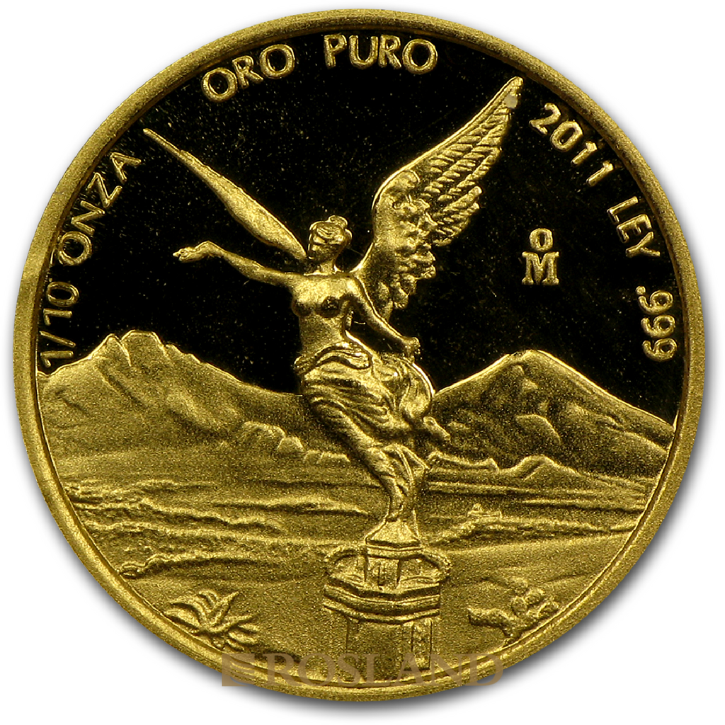 1,9 Unzen 5 Goldmünzen Set Mexican Libertad 2011 PP (Box, Zertifikat)