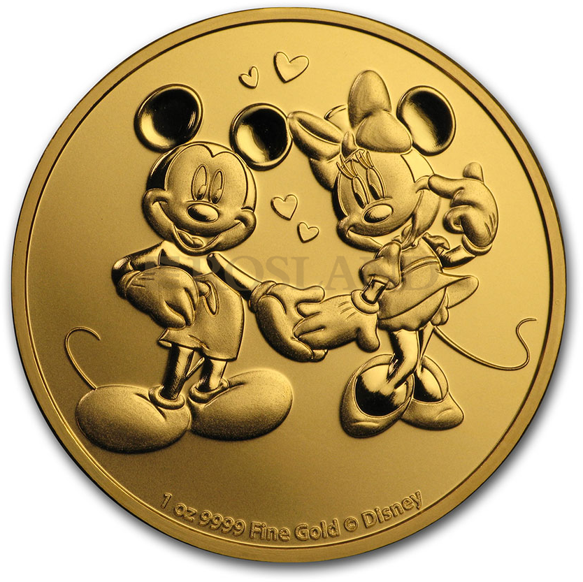 1 Unze Goldmünze Disney® Micky & Minnie Maus 2020 PCGS MS-69