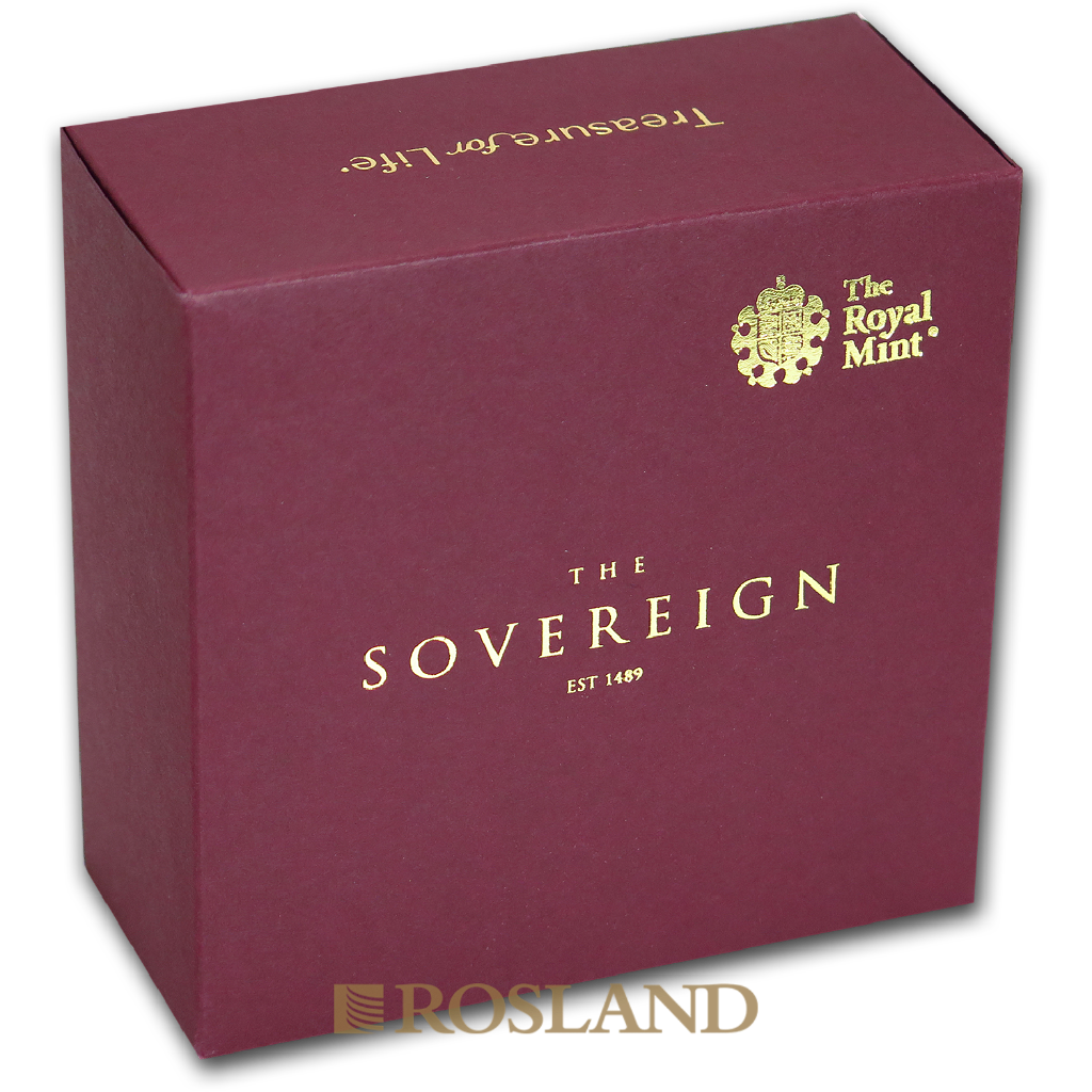 5 Sovereign Goldmünze Großbritannien 2019 (Box, Zertifikat)