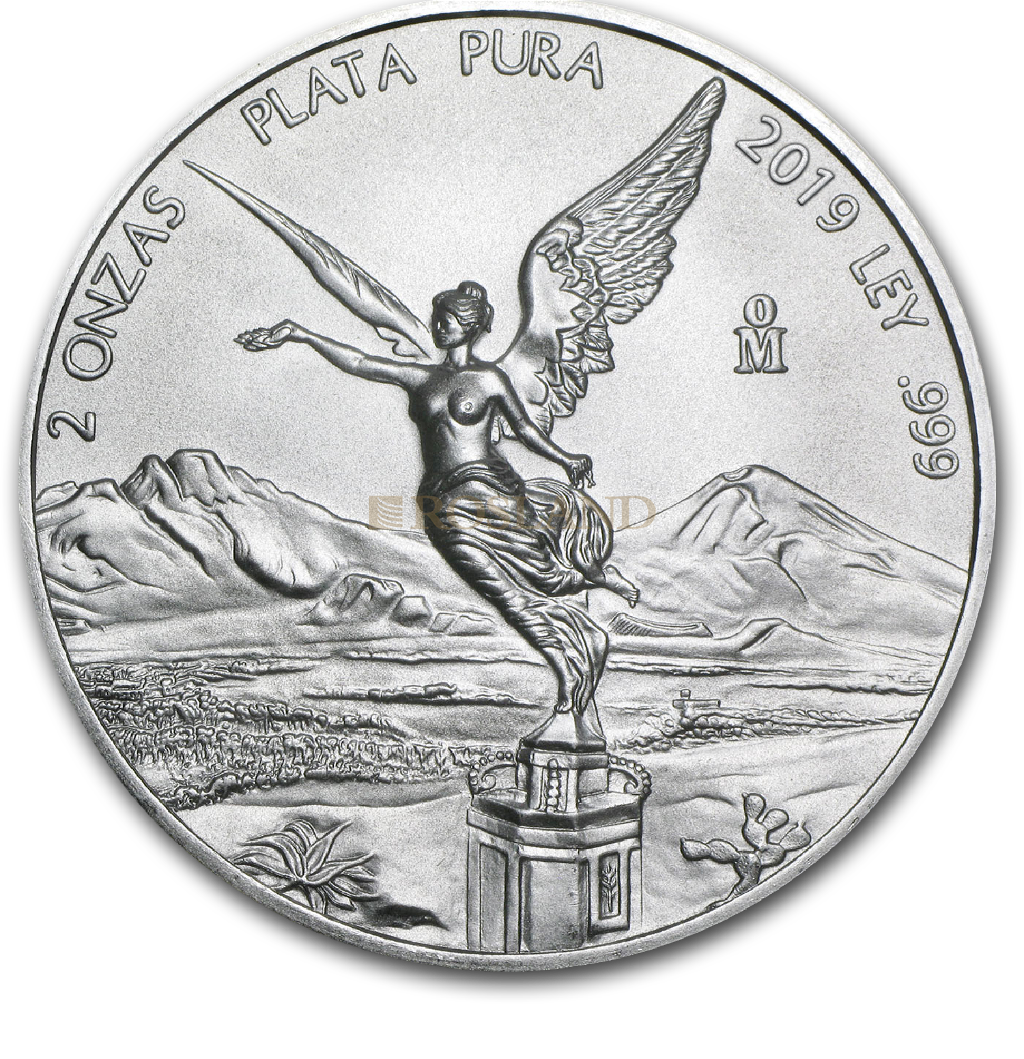 2 Unzen Silbermünze Mexican Libertad 2019
