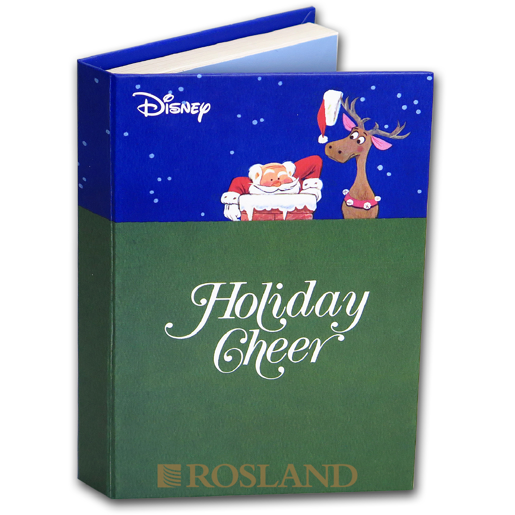 1 Unze Silbermünze Disney® Micky Maus Season's Greetings 2018 PP (Koloriert, Box, Zertifikat)
