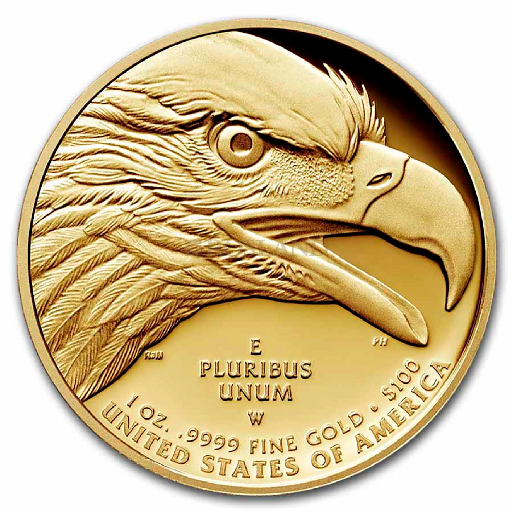 1 Unze Goldmünze American Liberty 2021 PL (HR, Box, Zertifikat)
