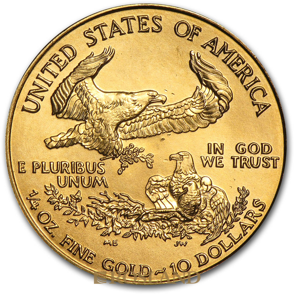 1/4 Unze Goldmünze American Eagle 1998