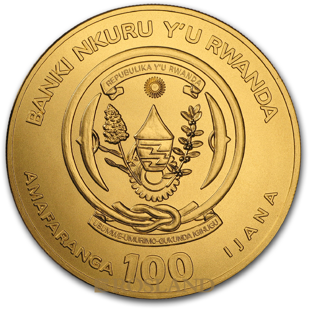 1 Unze Goldmünze Ruanda Lunar Schwein 2019 (Box, Zertifikat)
