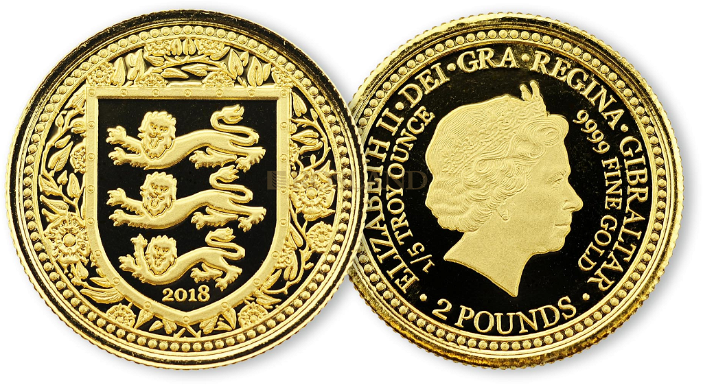 1/5 Unze Goldmünze Great Britain The Royal Arms 2018
