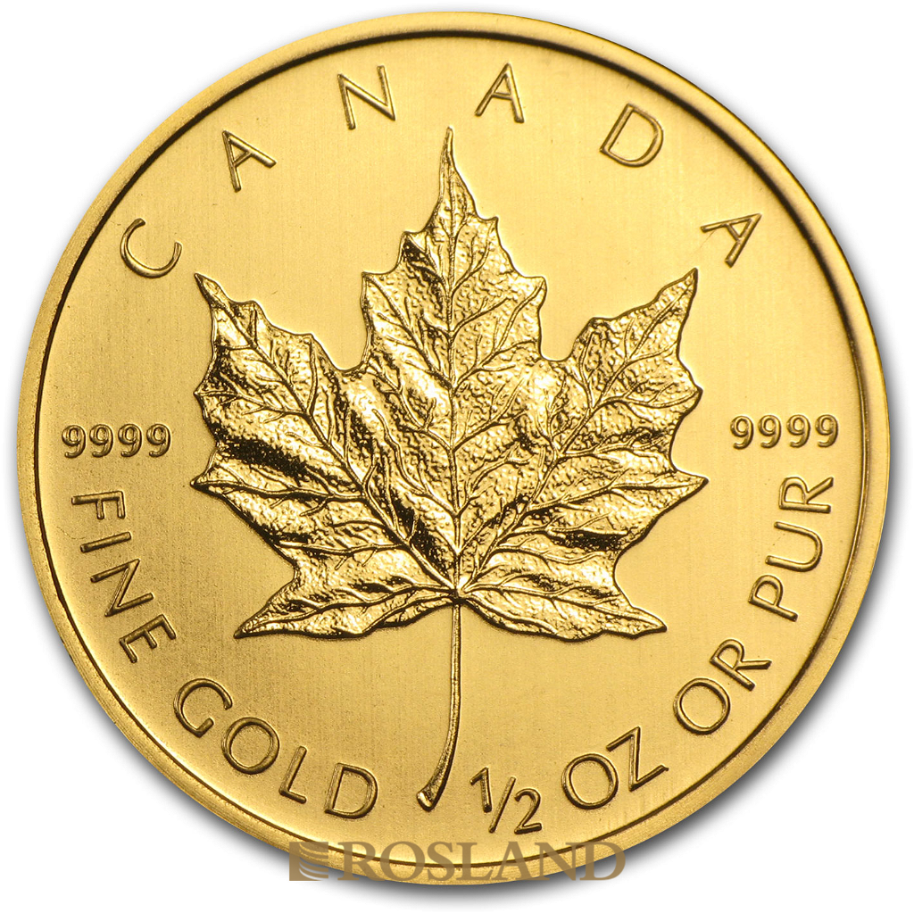 1/2 Unze Goldmünze Kanada Maple Leaf 2013