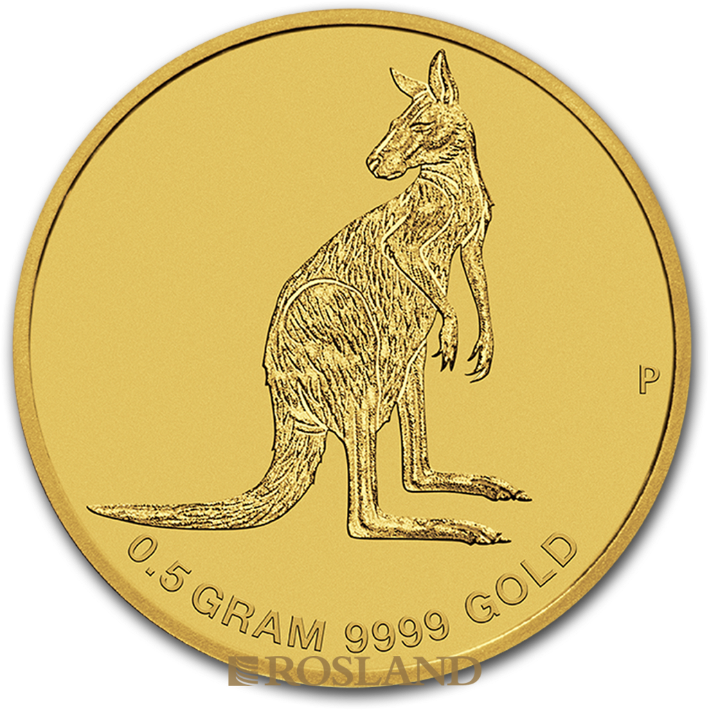 1/2 Gramm Goldmünze Australien Känguru 2016 (Blister, Zertifikat)