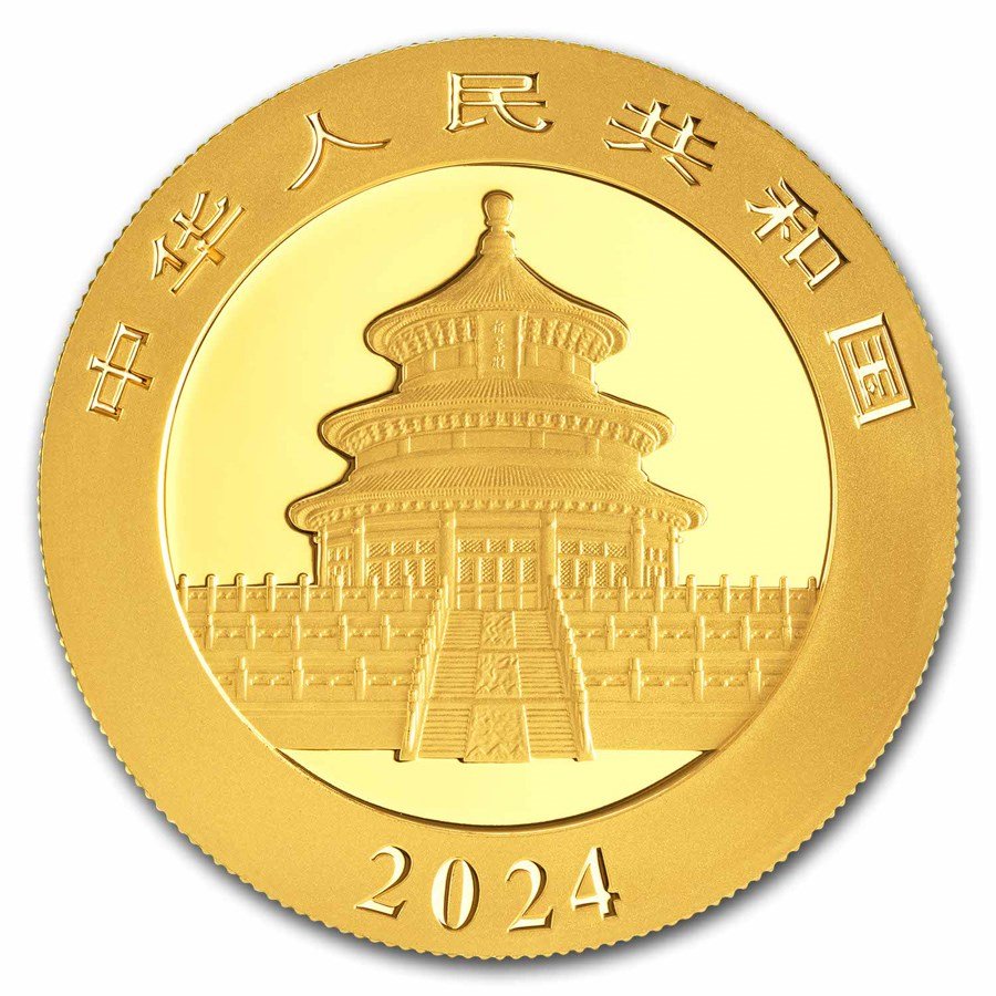 30 Gramm Goldmünze China Panda 2024