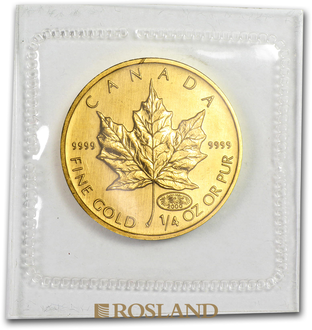 1/4 Unze Goldmünze Kanada Maple Leaf 2000