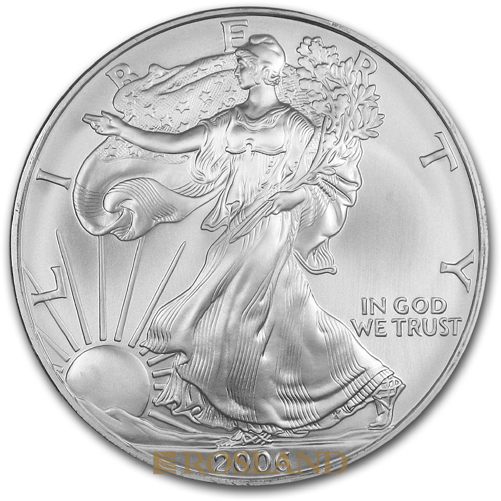 1 Unze Silbermünze American Eagle 2006