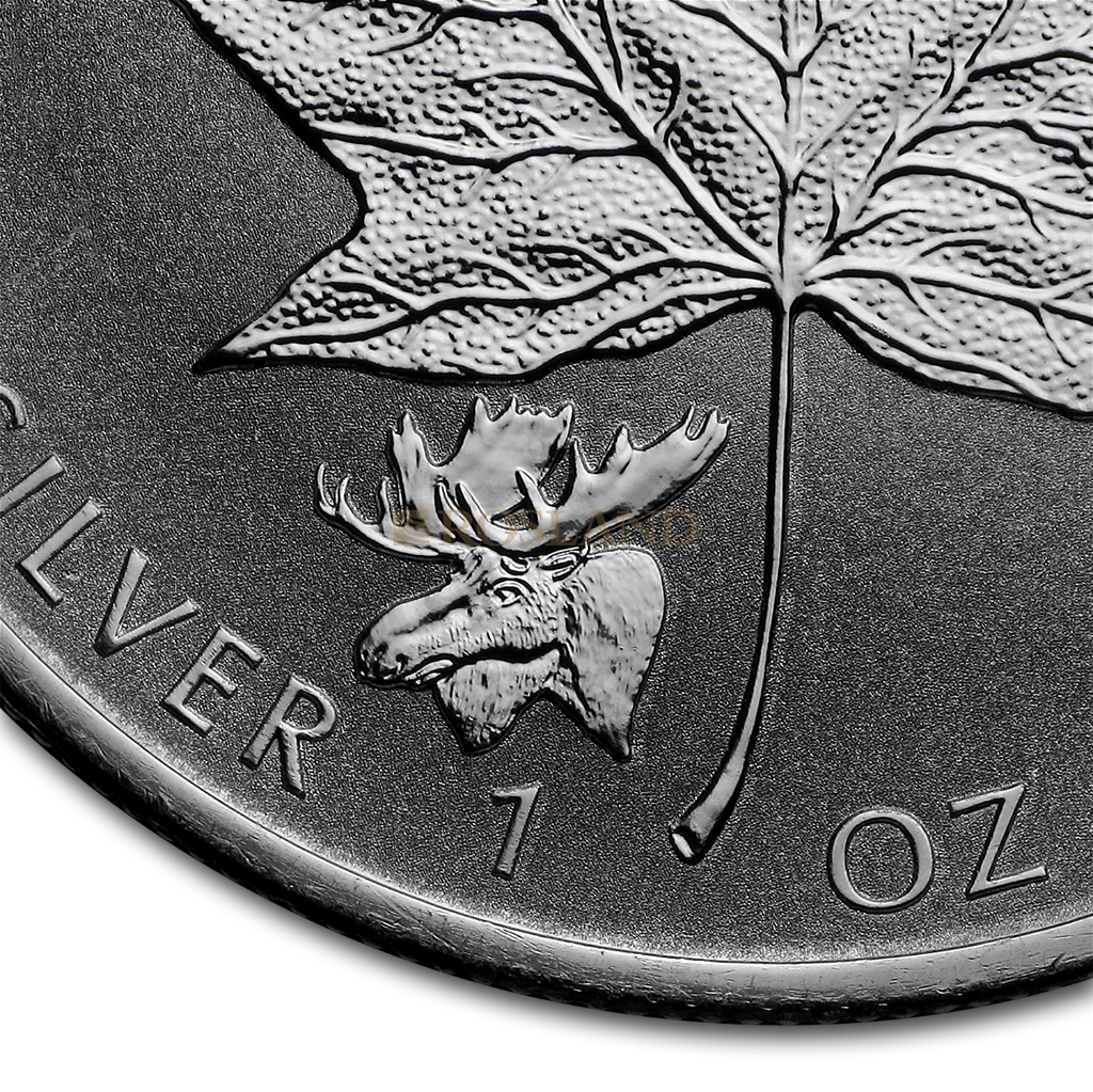 1 Unze Silbermünze Kanada Maple Leaf Elch 2017 PP (Reverse Proof)