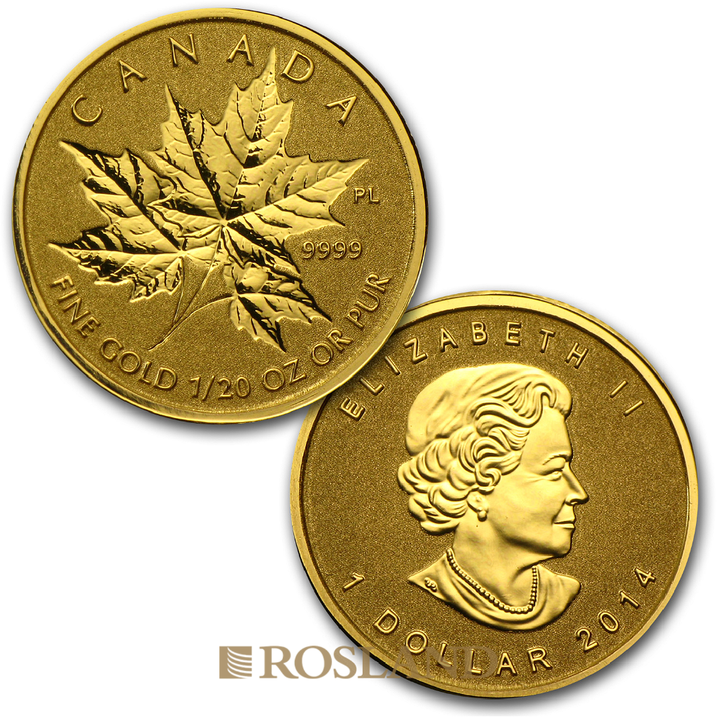 1,4 Unzen - 4 Goldmünzen Fractional Maple Leaf Set 2014 PP