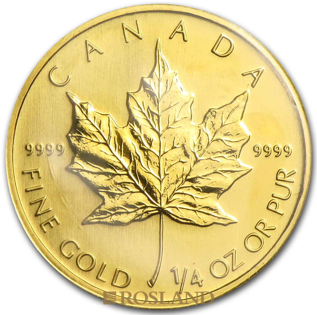 1/4 Unze Goldmünze Kanada Maple Leaf 2007