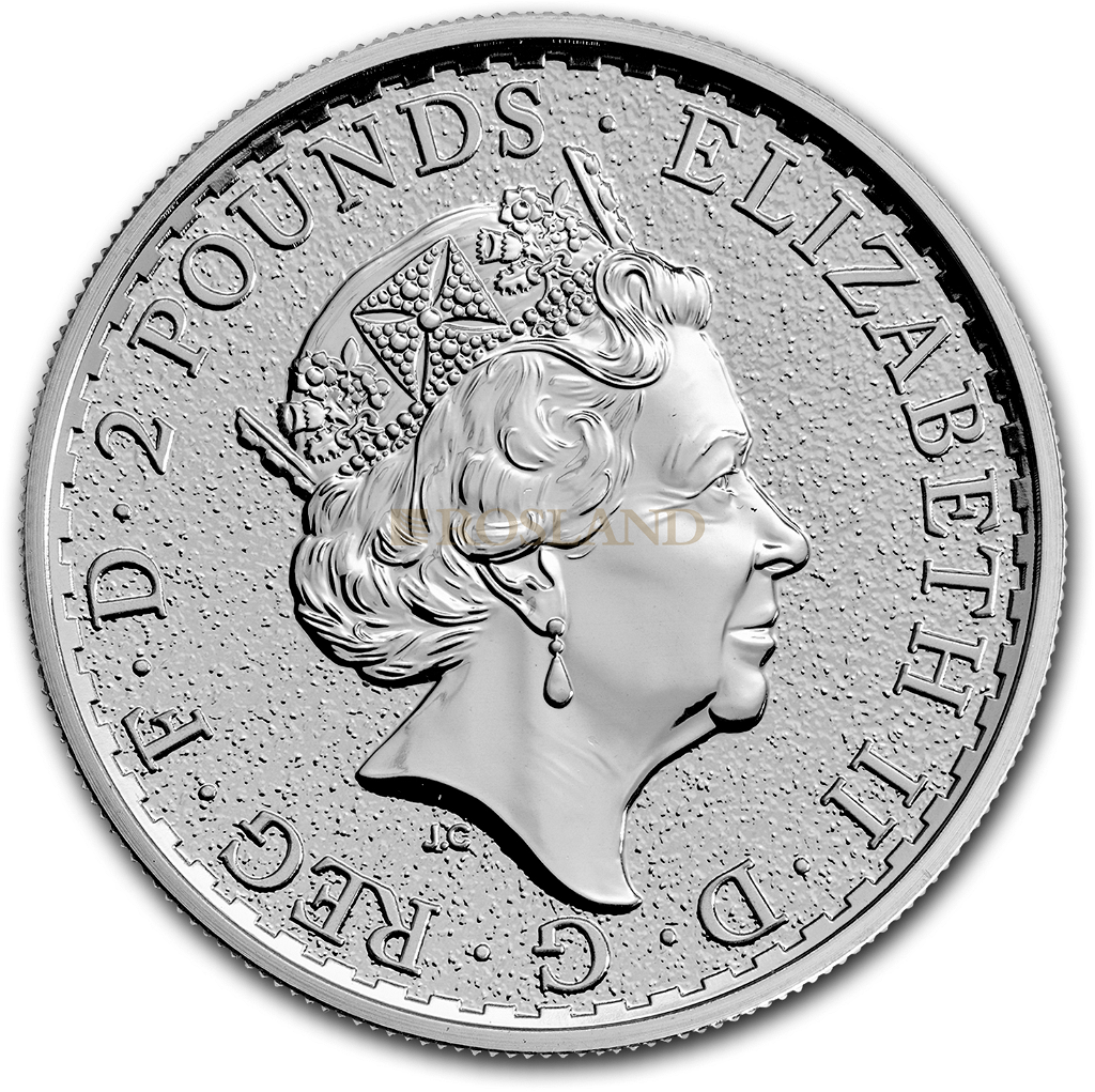 1 Unze Silbermünze Great Britain Jahr des Hahnes 2017