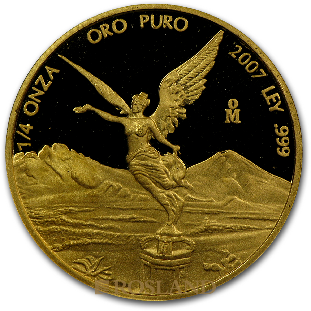 1,9 Unzen 5 Goldmünzen Set Mexican Libertad 2007 PP (Box, Zertifikat)