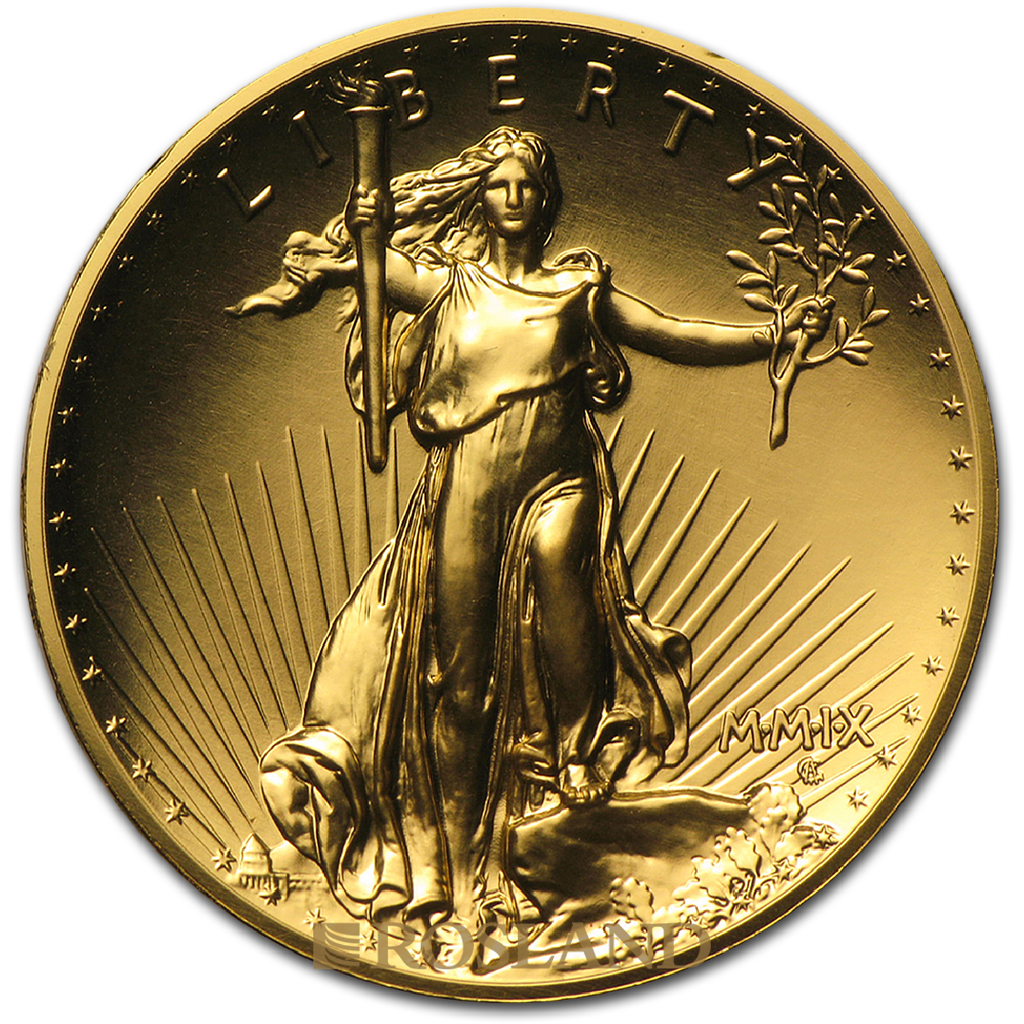 1 Unze Goldmünze American Liberty 2009 PL (UHR, Box, Zertifikat)