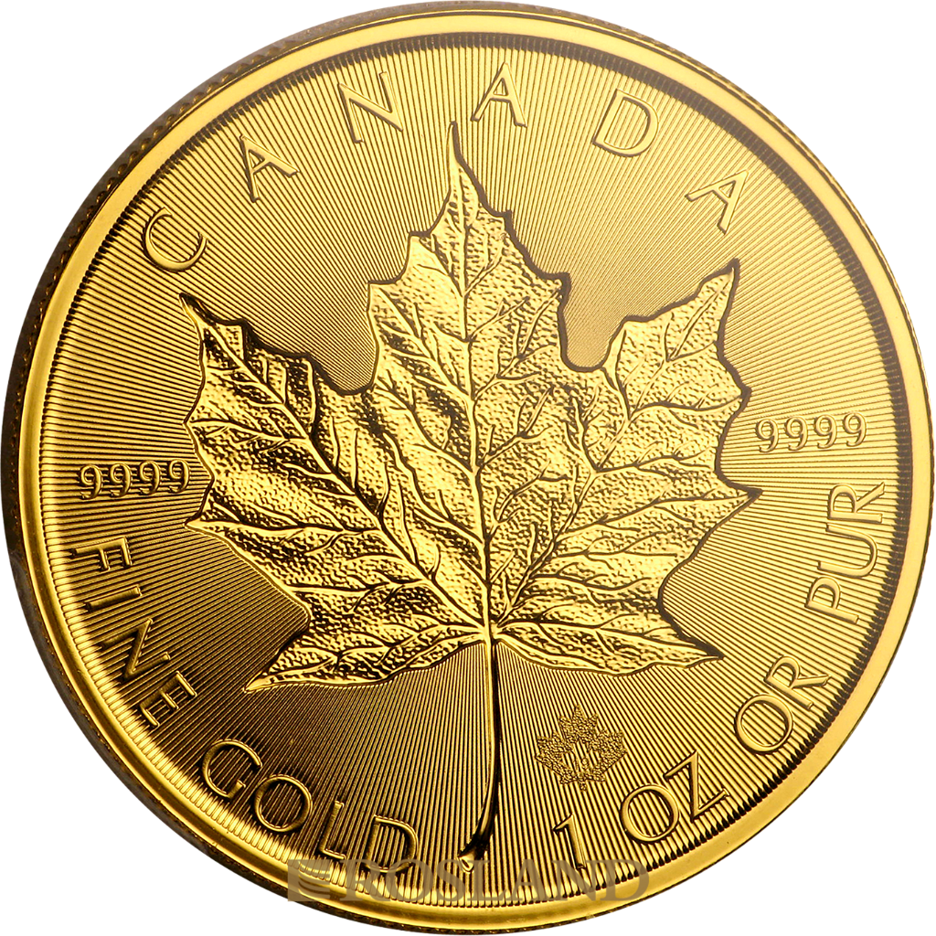 1 Unze Goldmünze Kanada Maple Leaf 2019 Incuse Edition PCGS MS-70 (FS)