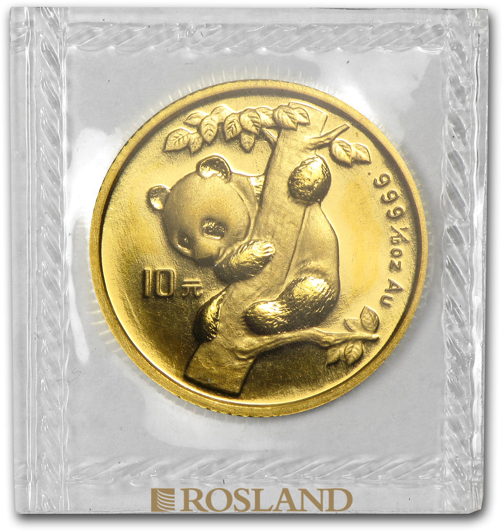1/10 Unze Goldmünze China Panda 1996 (Großer Jahrgang)