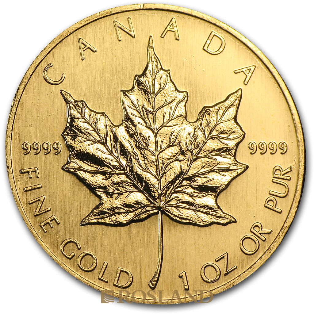 1 Unze Goldmünze Kanada Maple Leaf 1998