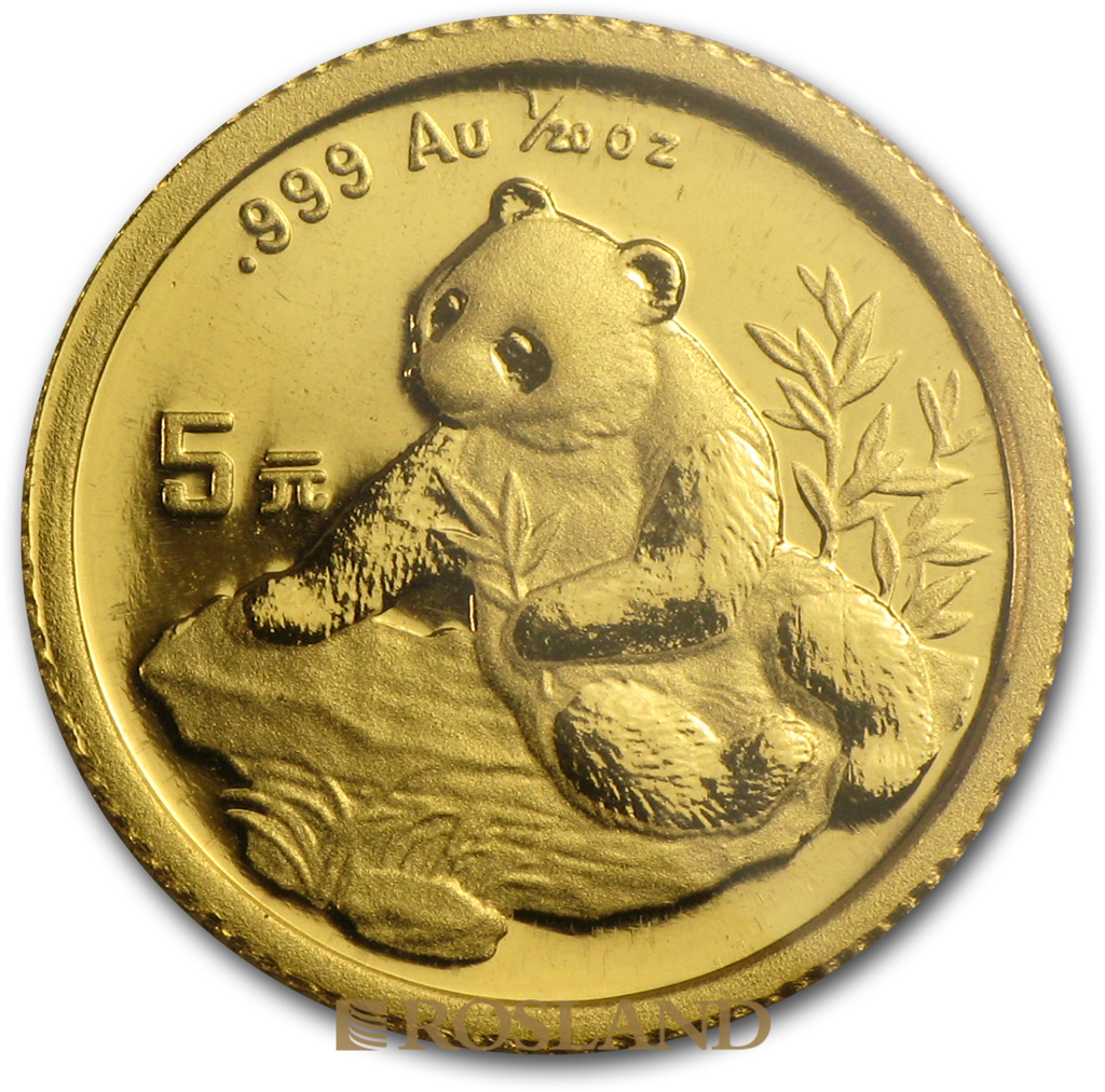 1/20 Unze Goldmünze China Panda 1998