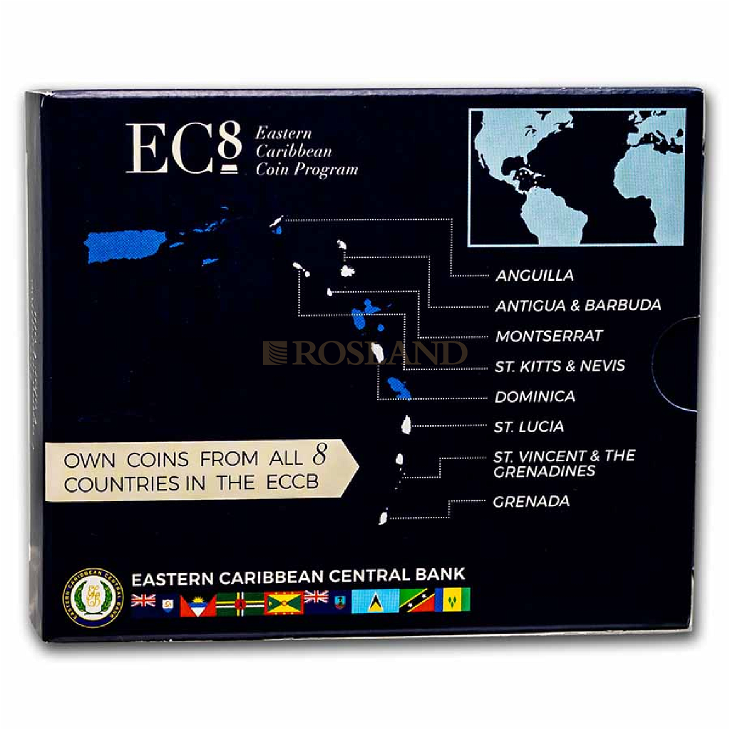 1 Unze Goldmünze EC8 Antigua & Barbuda Rum Runner 2021 PP (Koloriert, Box, Zertifikat)