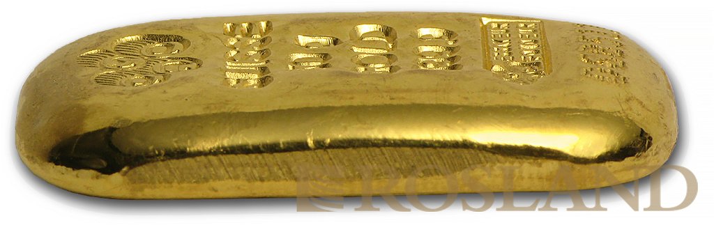 50 Gramm Goldbarren PAMP Gegossen (Blister, Zertifikat)