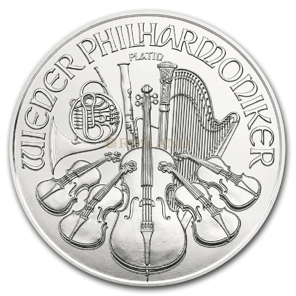 1 Unze Platinmünze Wiener Philharmoniker 2020