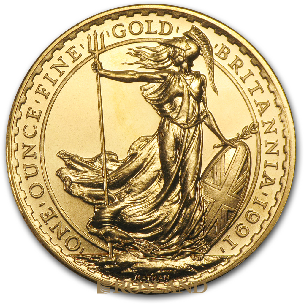 1 Unze Goldmünze Britannia 1991