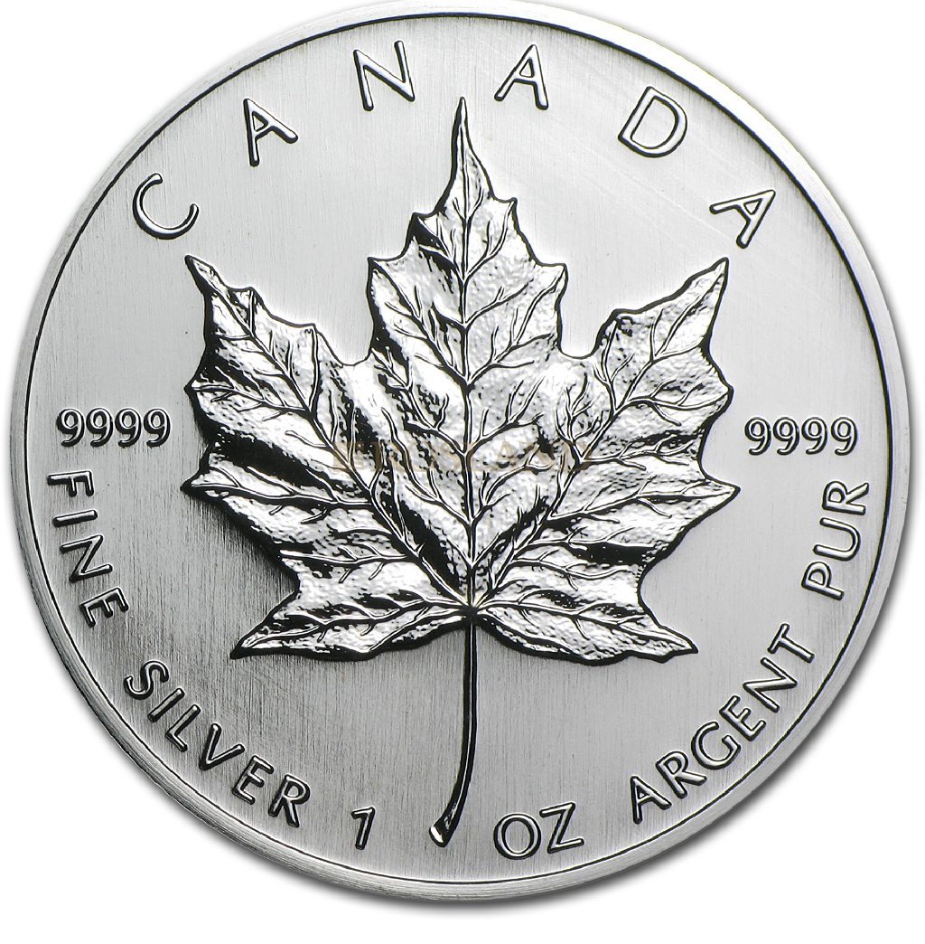 1 Unze Silbermünze Kanada Maple Leaf 2005