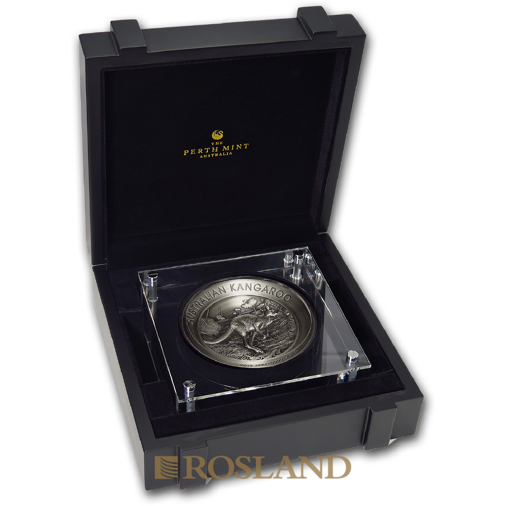 2 Kilogramm Silbermünze Känguru Antik 2019 PP (Box, Zertifikat)