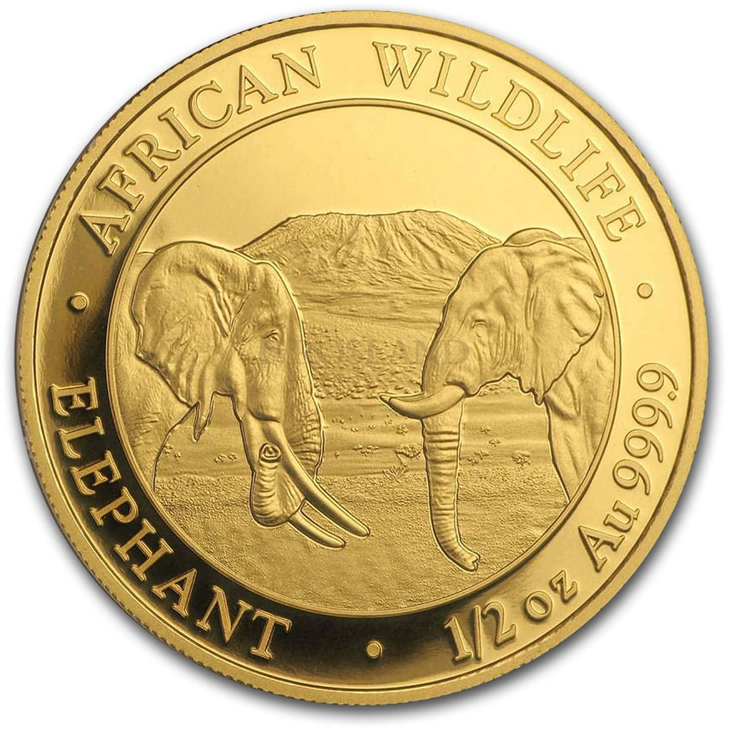 1,91 Unzen 6 Goldmünzen Somalia Elefant 2020 First Struck Set (Box, Zertifikat)