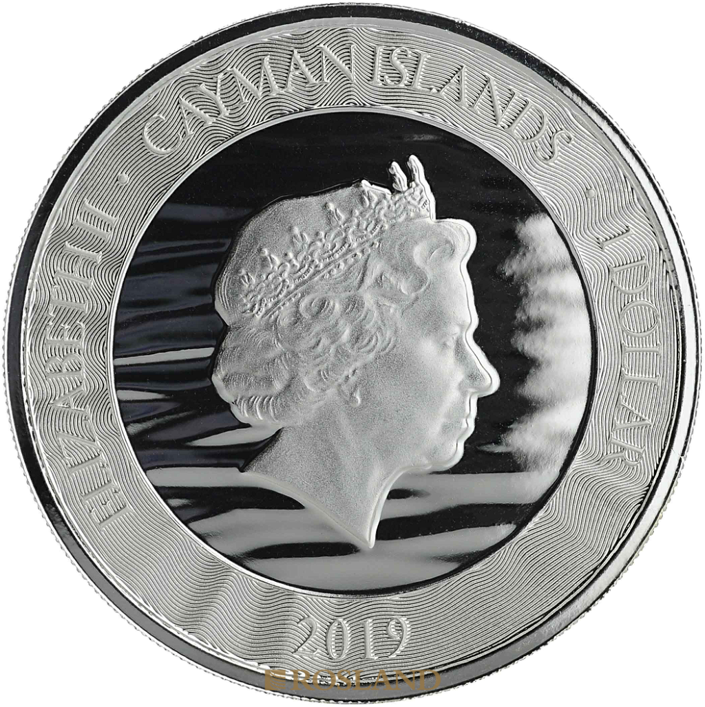 1 Unze Silbermünze Cayman Islands Marlin (Sperrfisch) 2019