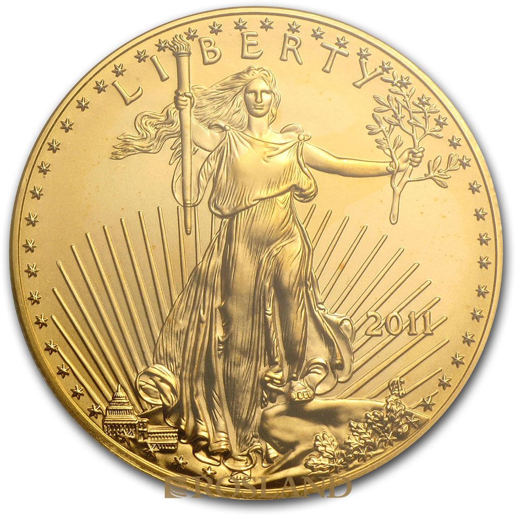 1 Unze Goldmünze American Eagle 2011 25 Jahre Jubiläum PCGS MS-70 (FS)