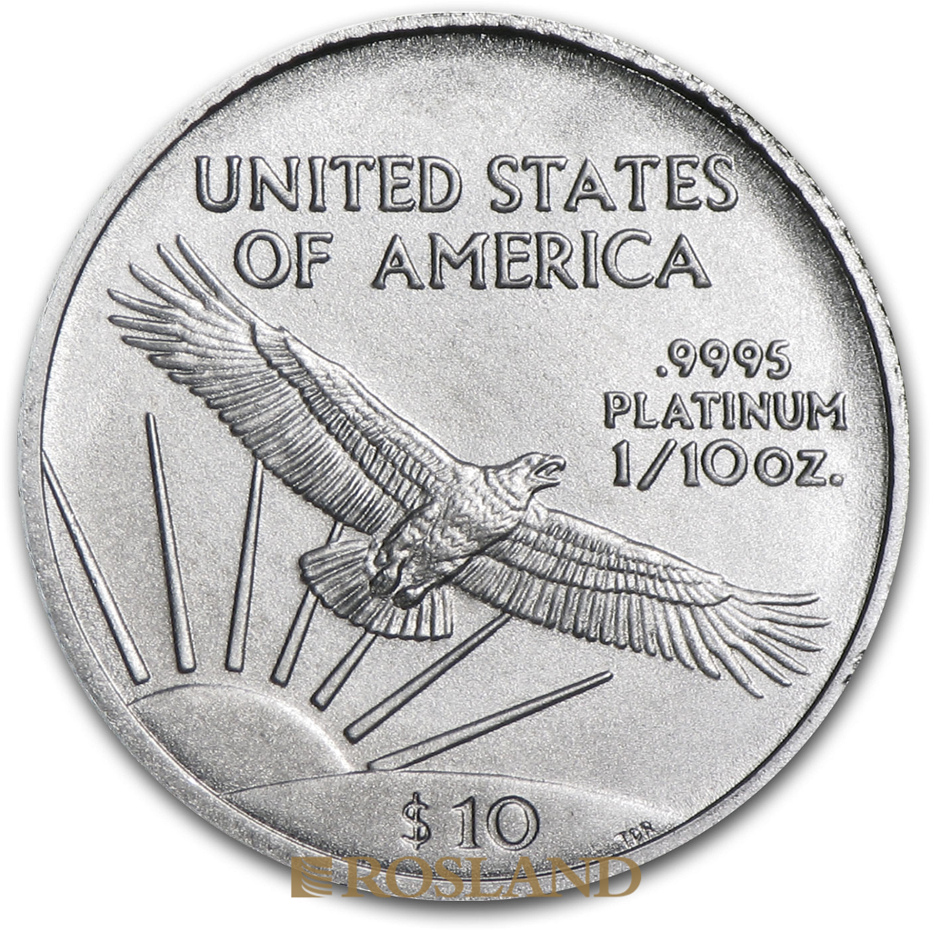 1/10 Unze Platinmünze American Eagle 2008