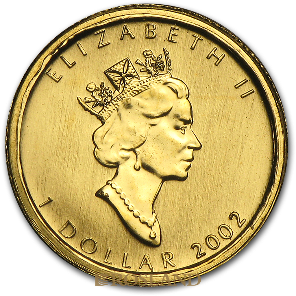 1/20 Unze Goldmünze Kanada Maple Leaf 2002