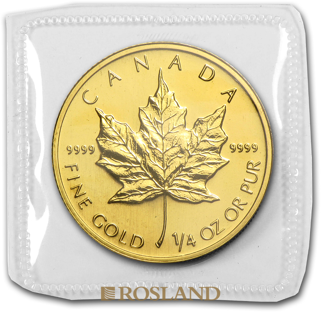 1/4 Unze Goldmünze Kanada Maple Leaf 1997