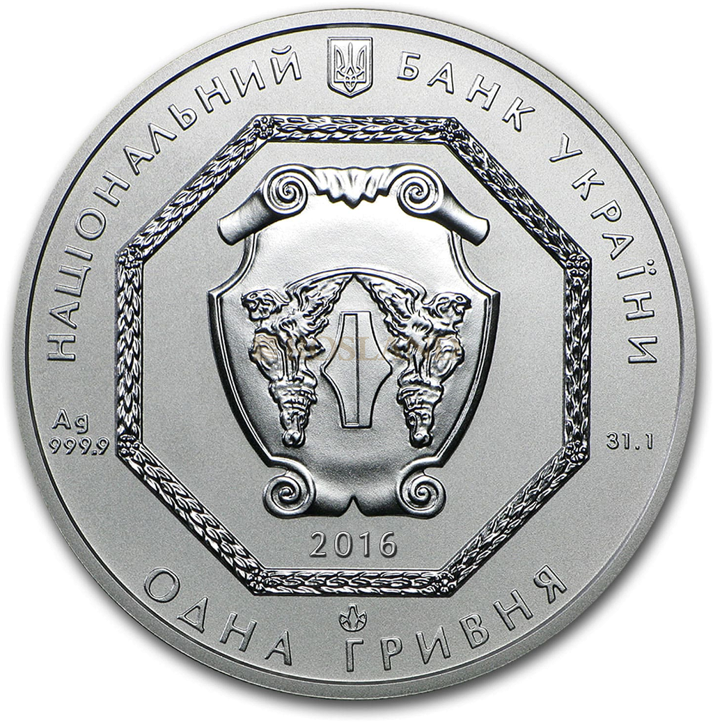 1 Unze Silbermünze Ukraine Erzengel Michael 2016