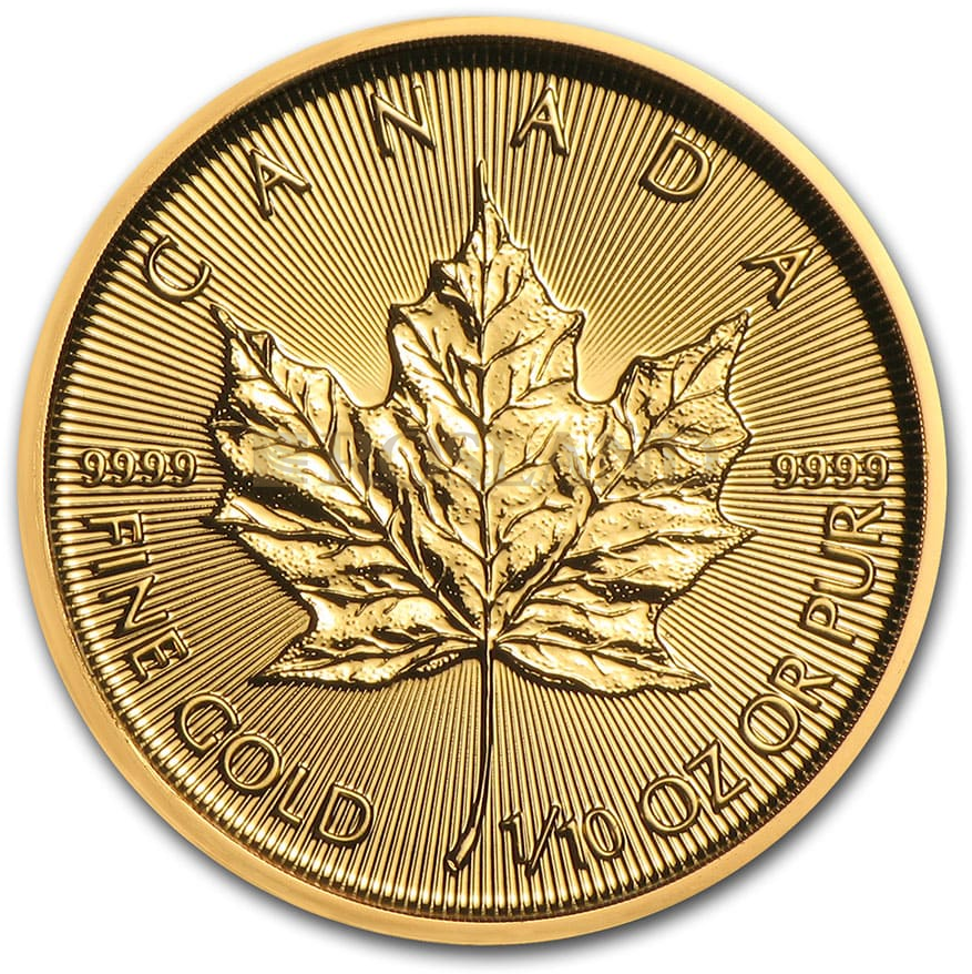 1/10 Unze Goldmünze Kanada Maple Leaf 2020